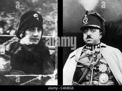 König Amanullah Khan und seine Frau, Suraya Stockfoto