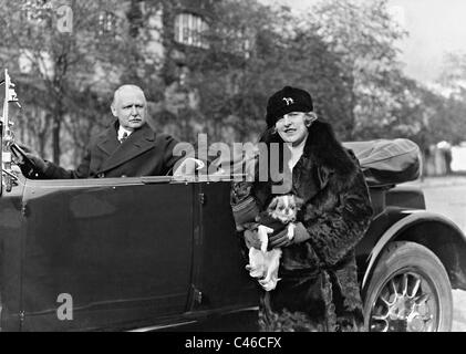 Louis Adlon und seiner Frau Hedda, 1925 Stockfoto