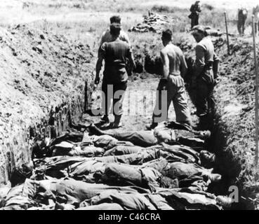 Zweiter Weltkrieg: Deutsche Soldaten getötet in Aktion an der Ostfront 1941-1945 Stockfoto