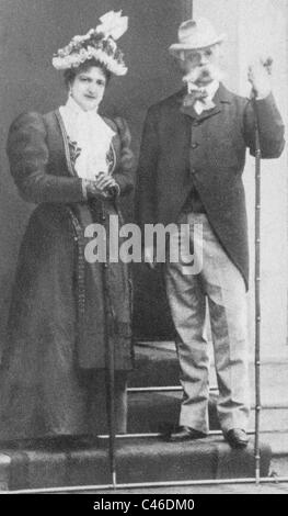 König Umberto I und Königin Margherita von Italien, 1900 Stockfoto