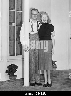 Jackie Coogan und Betty Grable, 1937 Stockfoto