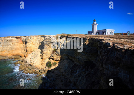 USA, Karibik, Puerto Rico, Westküste, Punta Jaguey, Faro de Cabo Rojo (Rotes Cape Lighthouse) Stockfoto
