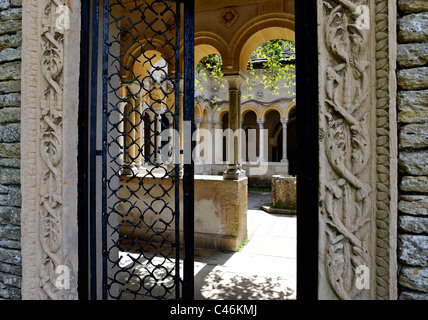 Iford Manor & Gärten, Bradford-on-Avon, Wiltshire. Award Gewinner Grade I Italianate Garten. Stockfoto