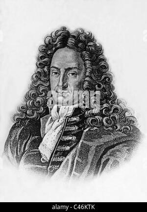 Gottfried Wilhelm von Leibniz, Stockfoto