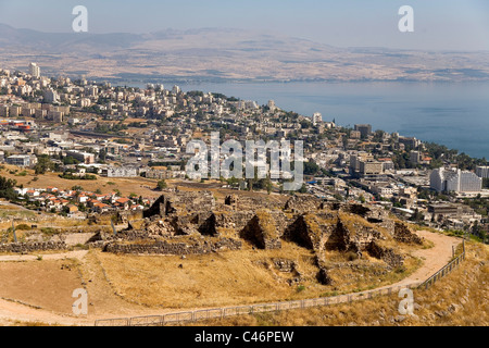 Luftaufnahme des Mount Berenice in den See Genezareth Stockfoto