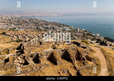 Luftaufnahme des Mount Berenice in den See Genezareth Stockfoto