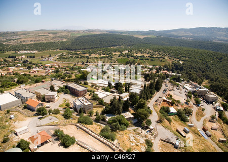 Luftaufnahme von Tumb von Rabbi Shimon Bar Yochay im oberen Galiläa Stockfoto