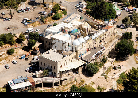 Luftaufnahme von Tumb von Rabbi Shimon Bar Yochay im oberen Galiläa Stockfoto