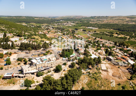 Luftaufnahme von Tumb von Rabbi Shimon Bar Yochay im oberen Galiläa Stockfoto