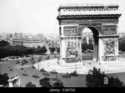 Zweiter Weltkrieg: Deutsche Paraden in Paris, ab Juli 1940 Stockfoto