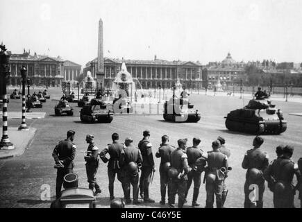 Zweiter Weltkrieg: Deutsche Paraden in Paris, ab Juli 1940 Stockfoto