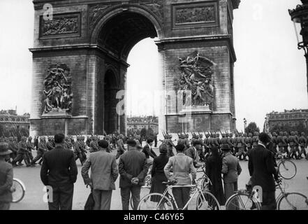 Zweiter Weltkrieg: Deutsche Paraden in Paris, ab Juli 1940 Stockfoto