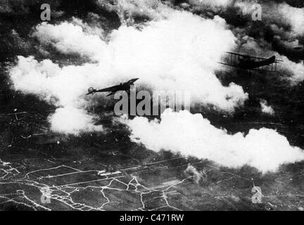 Aerial Kämpfe im ersten Weltkrieg 1914-1918 Stockfoto