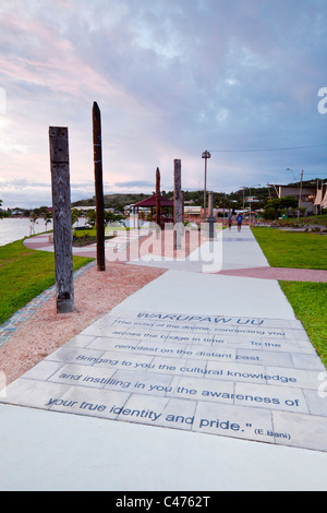 Victoria Parade Vorland in der Abenddämmerung. Thursday Island, Torres-Strait-Inseln, Queensland, Australien Stockfoto