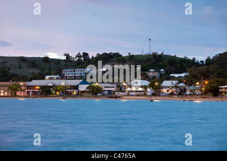 Victoria Parade Vorland in der Abenddämmerung. Thursday Island, Torres-Strait-Inseln, Queensland, Australien Stockfoto