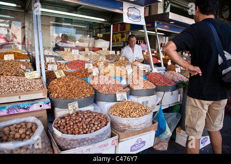 Zentralmarkt oder Kentriki Agora, Athen Griechenland Stockfoto