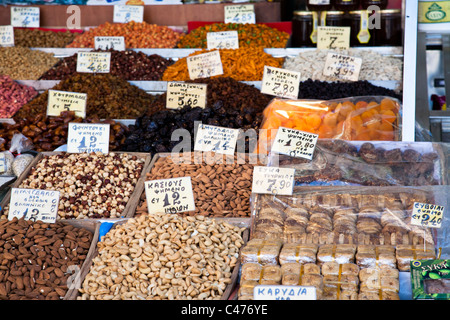 Zentralmarkt oder Kentriki Agora, Athen Griechenland Stockfoto