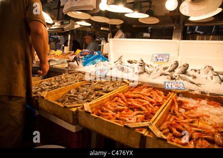 Zentralmarkt oder Kentriki Agora, Athen Griechenland Stockfoto