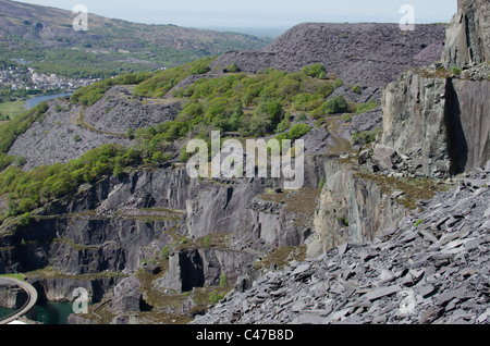 Stillgelegten Dinorwig Schieferbergwerk, Snowdonia, North Wales, UK Stockfoto