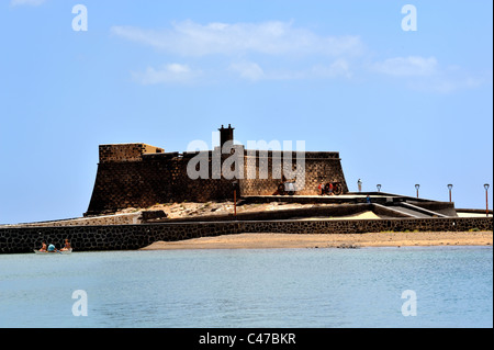 Burg San Gabriel, ein archäologisches Museum, Arrecife, Lanzarote, "Kanarischen Inseln", Spanien Stockfoto