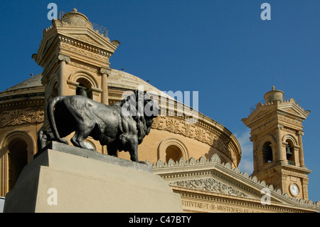 St Mary's Church auch die Rotunde der Hl. Marija Assunta bekannt, in der Stadt von Mosta in der Region im Norden der Insel Malta Stockfoto