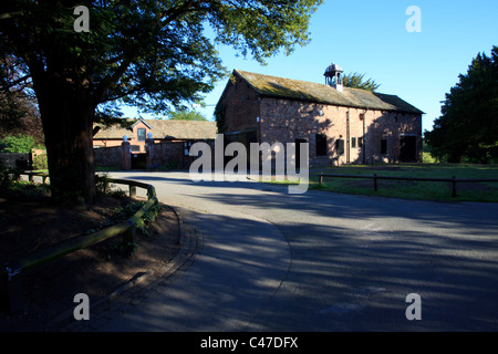 Am frühen Morgen über Bramall Hall in Bramhall, Cheshire UK Stockfoto