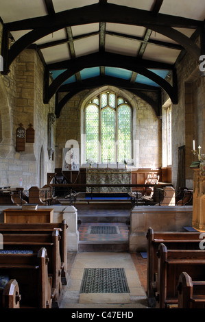 St.-Andreas Kirche, Naunton, Gloucestershire, England, Vereinigtes Königreich Stockfoto