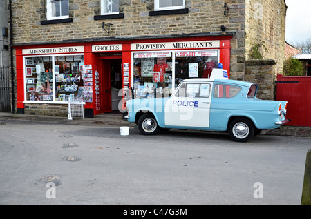 Goathland auf der North Yorkshire Moors. Einstellung für das fiktive Dorf Aidensfield in der Fernsehserie Heartbeat. Stockfoto