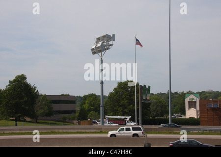 Windkraftanlage in Overland Park, Kansas Stockfoto