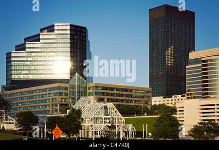 Am späten Nachmittag in Cleveland Stockfoto