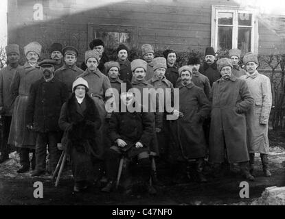 Osten preußischen Zivilisten bei Kybartai medical Camp, 1918 Stockfoto