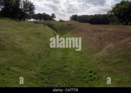 Antonine Wand Graben in der Nähe von Falkirk in Schottland Stockfoto