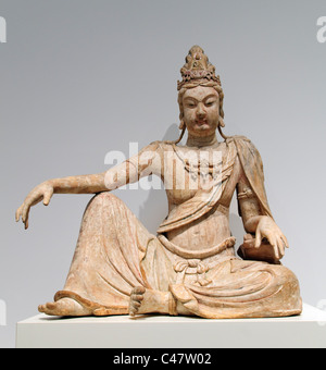 Bodhisattva Avalokiteshvara in Form "Wasser Moon" (Shuiyue Guanyin), 11. Jahrhundert; Stockfoto