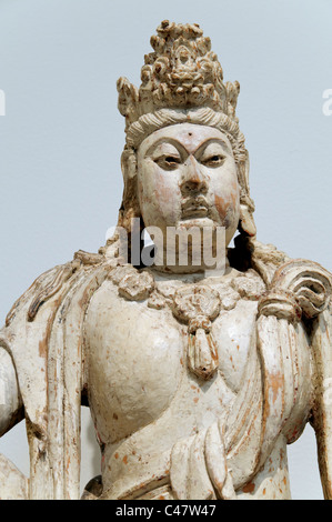 Detail: Bodhisattva Avalokiteshvara in Mond Wasserform, (Shuiyue Guanyin), datiert 1385; Stockfoto