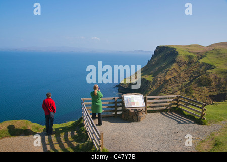 Ein, Cailc, Kieselgur, Bergbau, Trotternish, Skye, Hochlandregion, Schottland Stockfoto