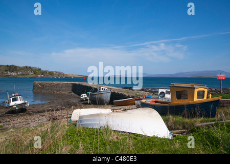 Broadford Pier, Isle Of Skye Highland Region, Schottland, November Stockfoto