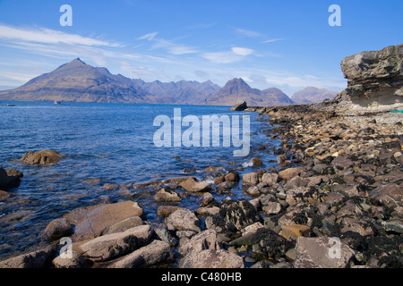 Schwarz Cullins aus Hochlandregion Elgol, Isle Of Skye, Schottland, November Stockfoto