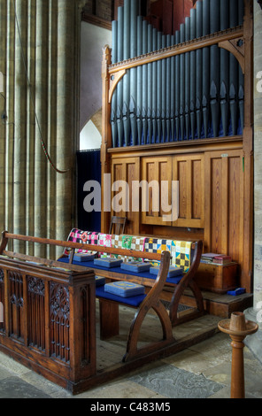 Innenraum der Kirche von Str. Marys, Felmersham, Bedfordshire, UK Stockfoto