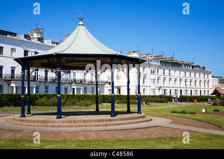 Musikpavillon im Crescent Gardens Filey North Yorkshire England Stockfoto