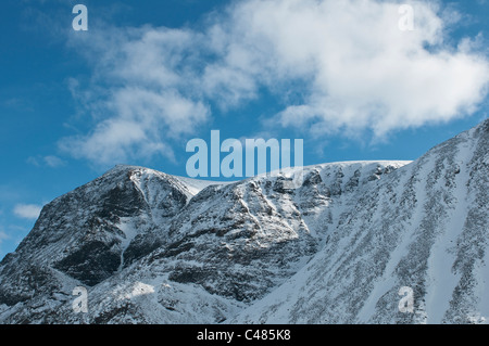 Bergflanke Im Tal Unna Reaiddavaggi, Kebnekaisegebiet, Norrbotten, Lappland, Schweden, Berg, Tal, Lappland, Schweden Stockfoto