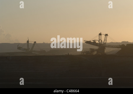 Garzweiler öffnen Grube Bergwerk in der Nähe von Otzenrath. Stockfoto