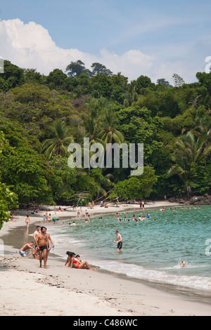 Strand Playa Espadilla Sur, Parque Nacional Manuel Antonio, Costa Rica Stockfoto