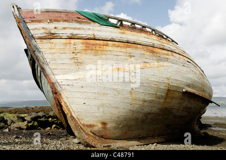 Verlassene Boote in Salen, Isle of Mull. Stockfoto