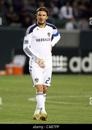 DAVID BECKHAM Promis bei LA GALAXY V DC UNITED CARSON LOS ANGELES Kalifornien 3. Juni 2011 Stockfoto