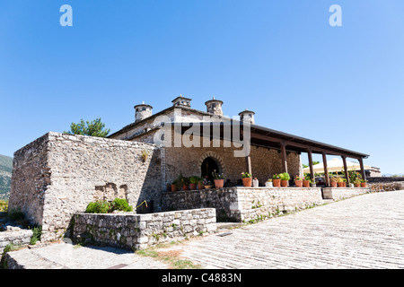 Cafe, innere Zitadelle, Fethiye Tzami und byzantinisches Museum, Ioannina, Griechenland Stockfoto