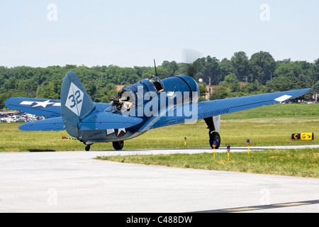 Curtiss-Wright SB2C-5 Helldiver, Mid-Atlantic Air Museum Airshow 2011, Reading, PA Stockfoto