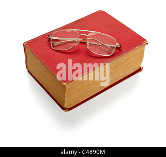 Nahaufnahme eines alten Buches Stockfoto