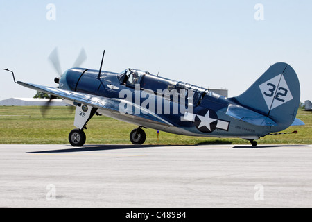 Curtiss-Wright SB2C-5 Helldiver, Mid-Atlantic Air Museum Airshow 2011, Reading, PA Stockfoto