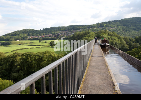 Pontcysyllte Aquädukt. Llangollen. Stockfoto