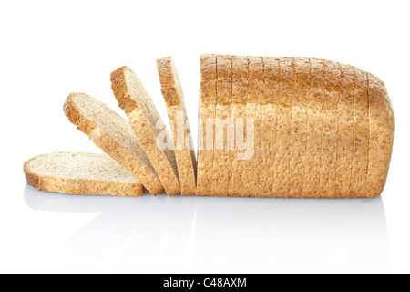 Brot in Scheiben Graubrot Stockfoto